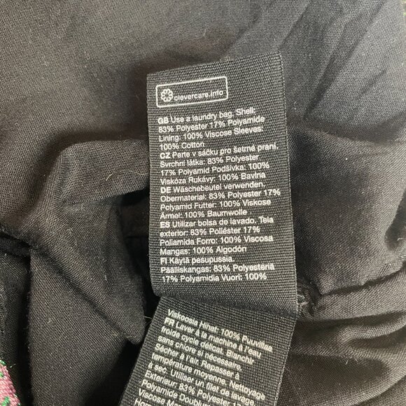 & Other Stories Embroidered Jacquard Mini Dress with Contrasting Cotton Sleeves - Picture 10 of 12